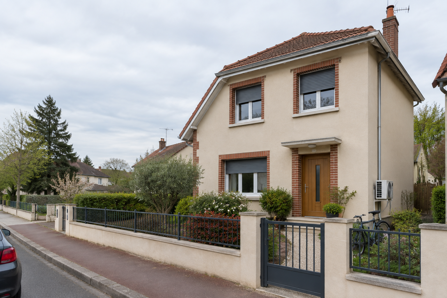 Maison francilienne après rénovation énergétique, menuiseries neuves et isolation